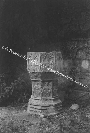 DUNSANY CASTLE FONT IN ABBEY